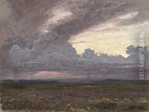 Storm Cloud Oil Painting - Albert Goodwin