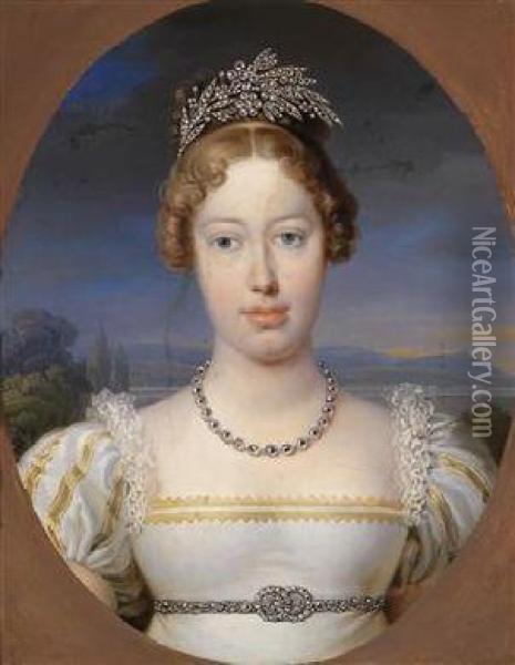 Portrait Of A Princess Of Schleswig-holstein Oil Painting - Johann Peter Krafft