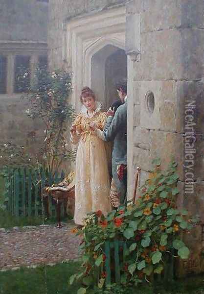 The Request Oil Painting - Edmund Blair Blair Leighton