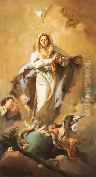 The Immaculate Conception Oil Painting - Giovanni Battista Tiepolo
