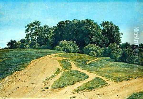 A Track Across the Fields Oil Painting - Wilhelm Alexander Kobell