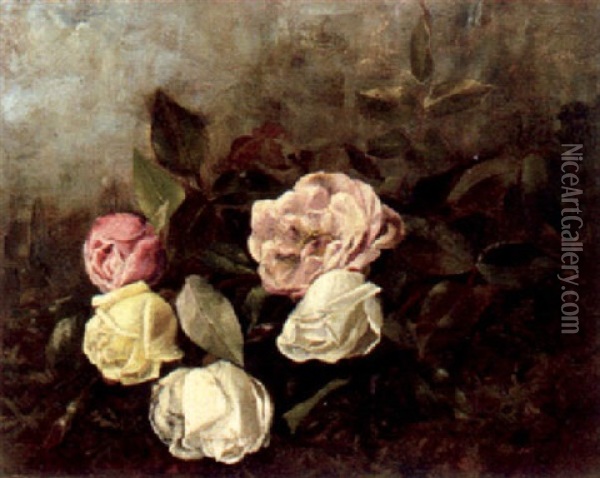 Roses Oil Painting - Claude Raguet Hirst