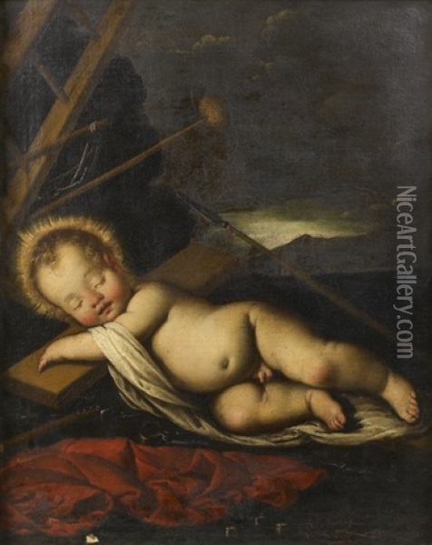 L'enfant Jesus Avec Les Instruments De La Passion Oil Painting - Luigi Miradori