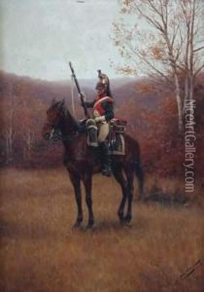 Hussard Polonais Oil Painting - Jan Rosen