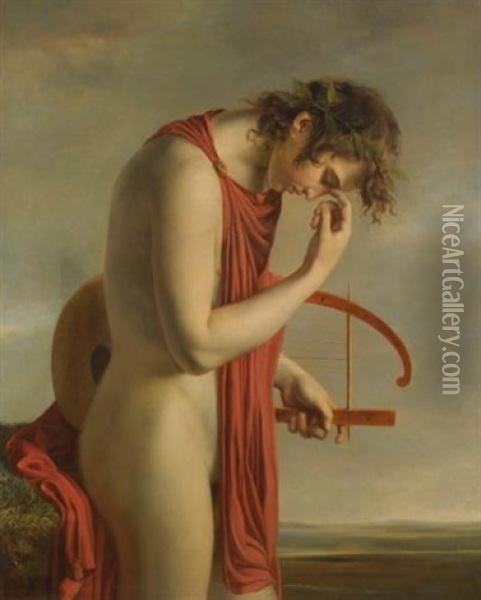 Orpheus Oil Painting - Hugues Jean Francois Paul Duqueylard