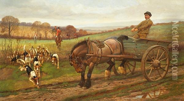 E'en Sober Dobbin Lifts Oil Painting - Edward Algernon Stuart Douglas