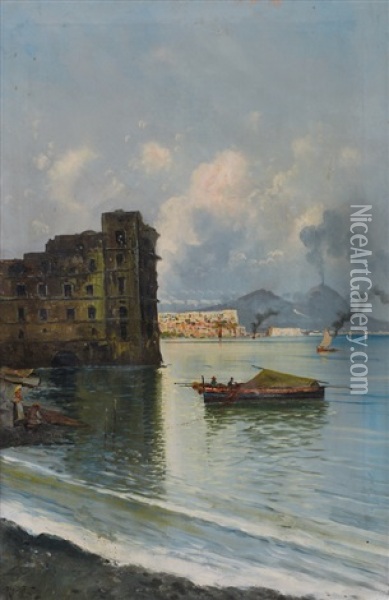 Castello Donnanna Oil Painting - Oscar Ricciardi