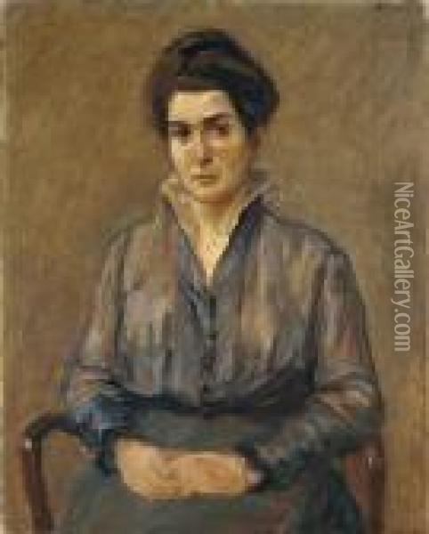 Bildnis Cacilie Markus (1888-1943) Oil Painting - Max Liebermann