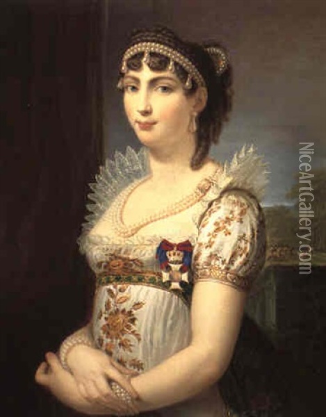 Bildnis Der Prinzessin Auguste Amalie Von Bayern Oil Painting - Andrea Appiani