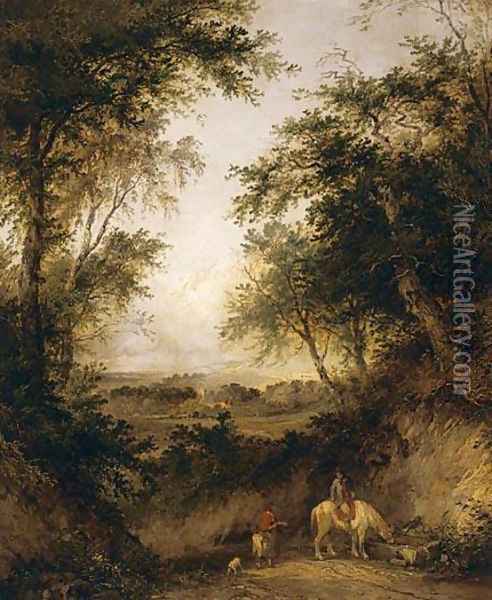 The Woodman's Children Oil Painting - Henry John Boddington