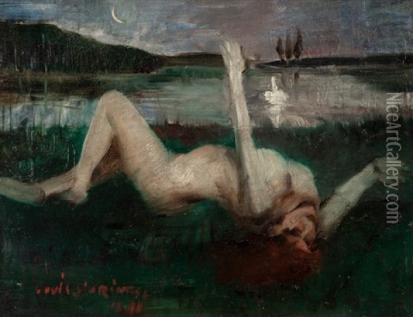 Leda, 1890 Oil Painting - Lovis Corinth