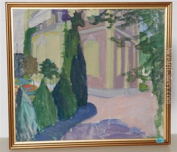 Villa In Parklandschaft Oil Painting - Juliet Brown