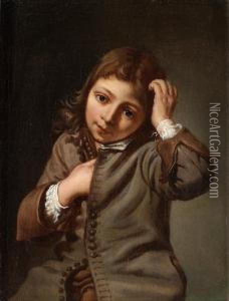 Youngboy Scratching His Head Oil Painting - Michiel Sweerts