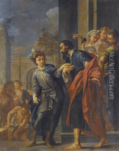 Ritorno Del Figliuol Prodigo Oil Painting - Ercole Graziani the Elder