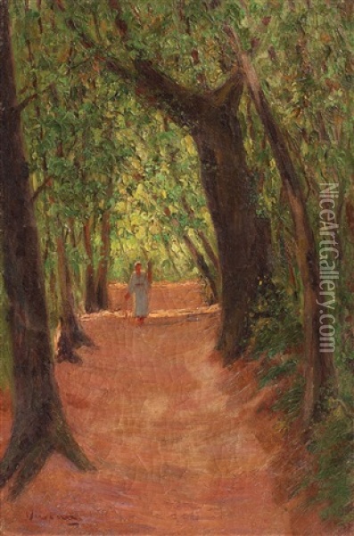 Plimbare Prin Padure Oil Painting - Arthur Garguromin Verona