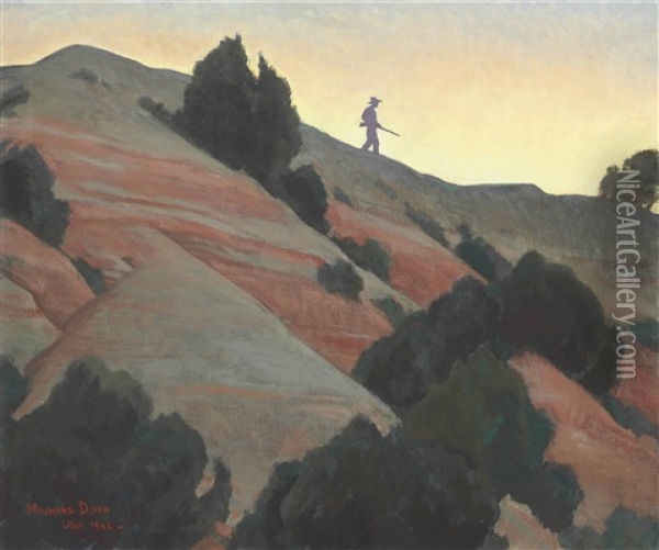 Hogback Hill Oil Painting - Maynard Dixon