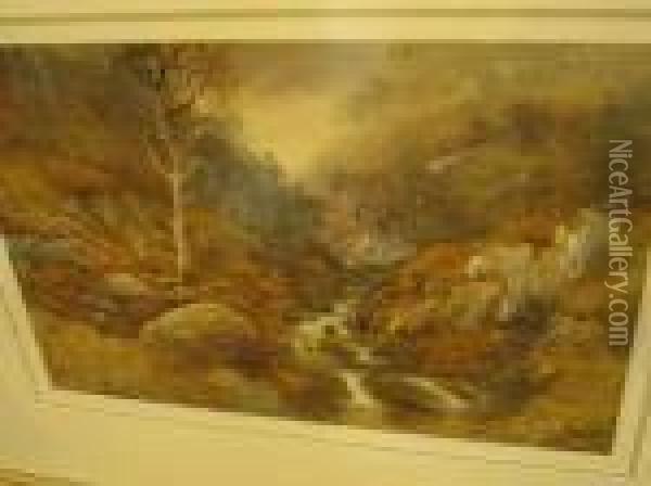 Near Woollamari Creek Oil Painting - William Joseph Wadham