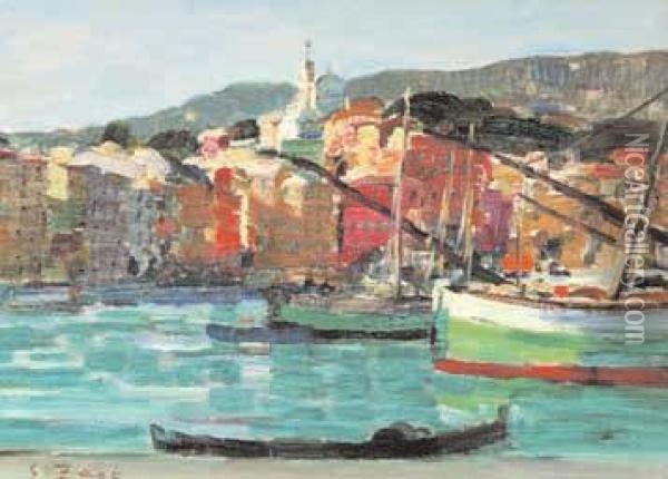 Veduta Di Santa Margherita Ligure Oil Painting - Erma Zago