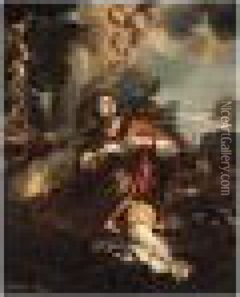 Saint Martina Refuses To Adore The Idols Oil Painting - Pietro Da Cortona (Barrettini)