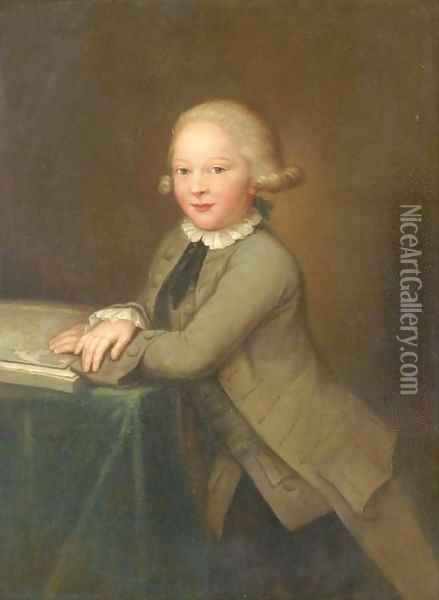 Portrait of a boy Oil Painting - Jens Juel