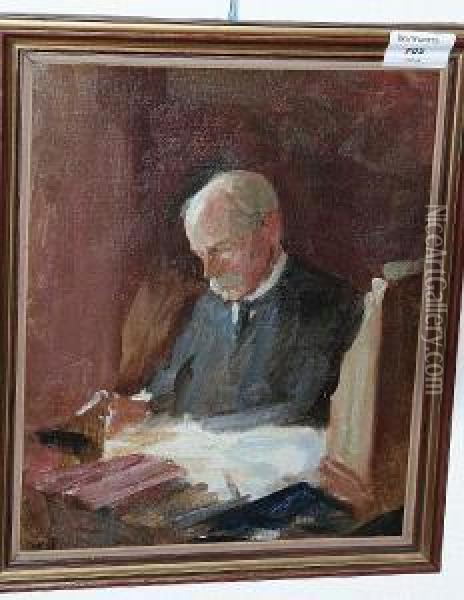Portrait Of Field Marshal Earl Roberts Oil Painting - Thomas Martine Ronaldson