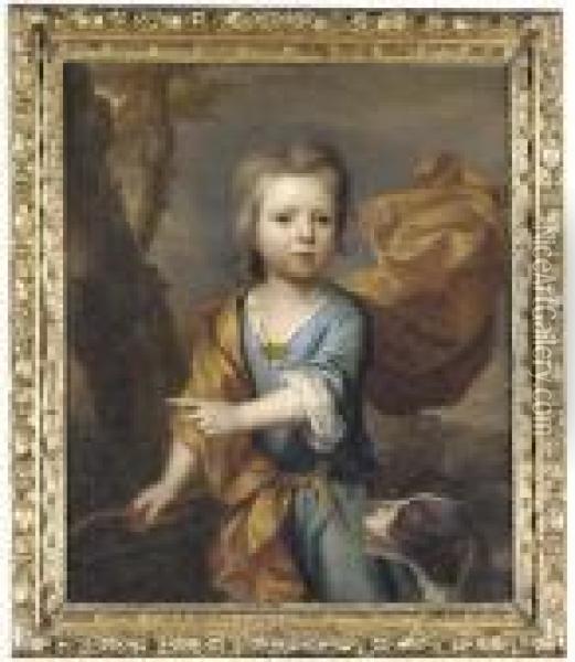 Portrait Of A Young Boy Oil Painting - Thomas Murray