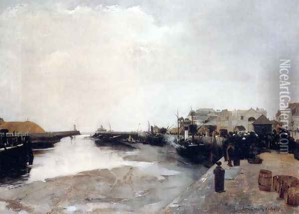 Le Havre I Oil Painting - Louis Robert Carrier-Belleuse
