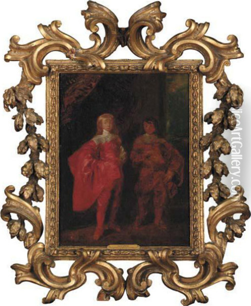 Lord George And Francis Villiers Oil Painting - Sir Anthony Van Dyck