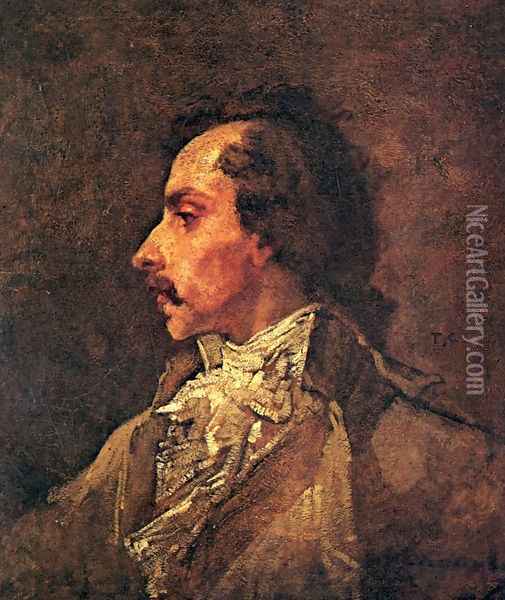 Le Conventionnel (The Conventional One) (or A Soldier) Oil Painting - Thomas Couture