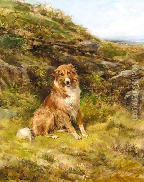 Waiting For The Master Oil Painting - Heywood Hardy