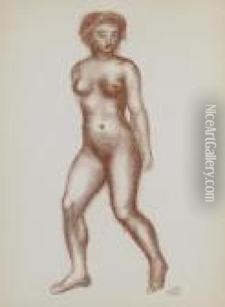 Dix Femmes Nues Oil Painting - Aristide Maillol