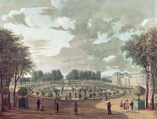The Luxembourg Gardens Oil Painting - Henri Courvoisier-Voisin