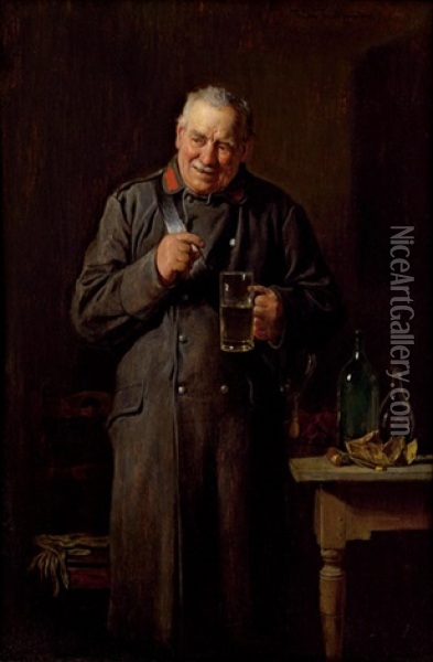 Die Erfrischung Oil Painting - Friedrich Ritter von Malheim Friedlaender