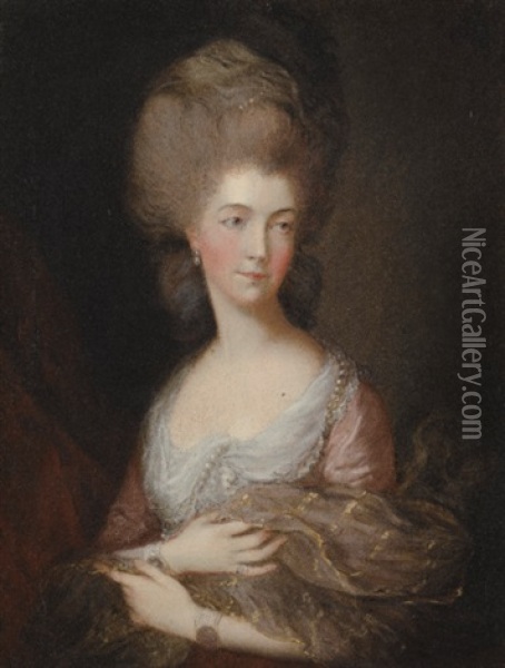 Portrait Of Mrs. Horton, Nee Luttrell, Later Duchess Of Cumberland Oil Painting - Thomas Gainsborough