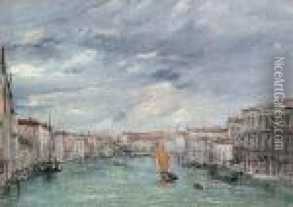 The Grand Canal, Venice Oil Painting - Andrew W. Warren