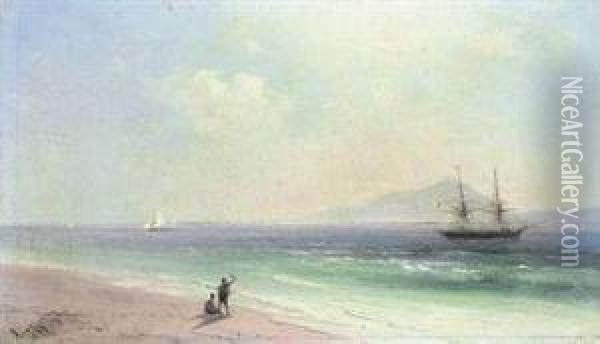 Departing For Foreign Shores Oil Painting - Ivan Konstantinovich Aivazovsky