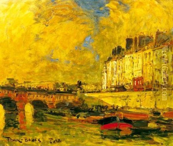 Paris, Le Pont Neuf Oil Painting - Frank Myers Boggs
