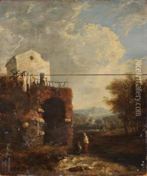 Ciceros Villa Oil Painting - Richard Wilson