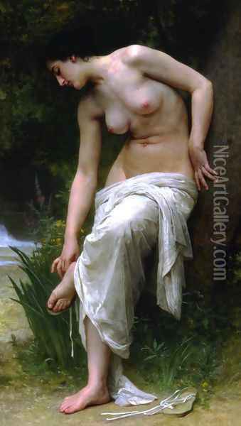 After the Bath (1894) Oil Painting - William-Adolphe Bouguereau
