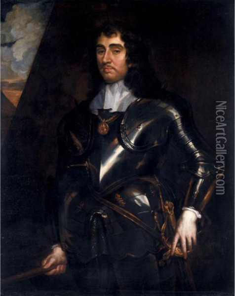 Portrait Of General Monck, 1st Duke Of Albemarle (1608-1670) Oil Painting - Sir Peter Lely