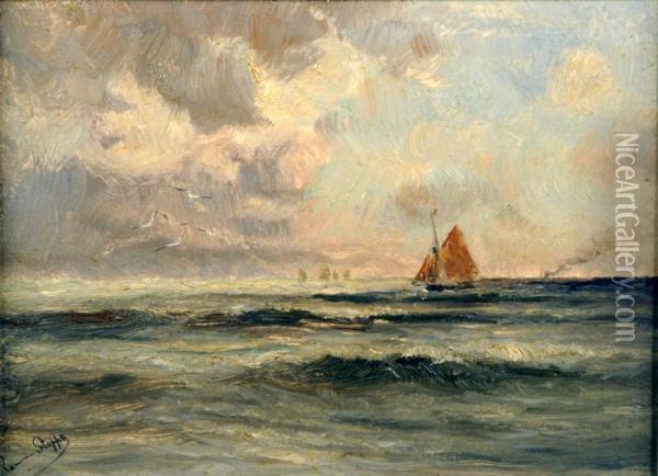Marine Oil Painting - Romain Steppe