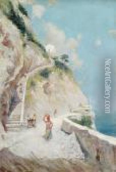 Capri Oil Painting - Oscar Ricciardi
