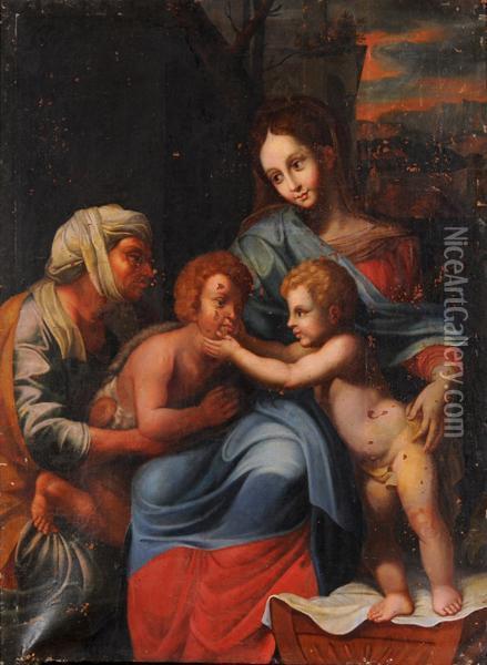 Fuga In Egitto Oil Painting - Domenico Fiasella