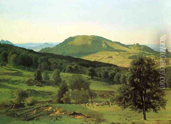 Hill And Dale Oil Painting - Albert Bierstadt