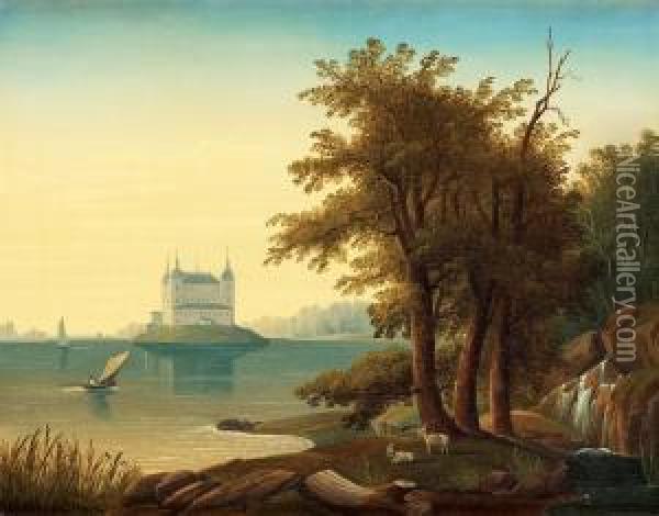 View Agaist Lacko Castle Oil Painting - Carl Abraham Rothsten