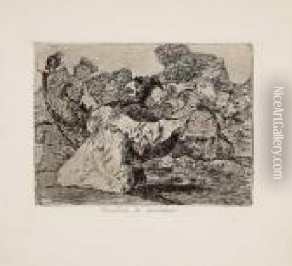 Farandula Decharlatanes Oil Painting - Francisco De Goya y Lucientes