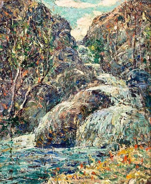 Rocks, Colorado Oil Painting - Ernest Lawson