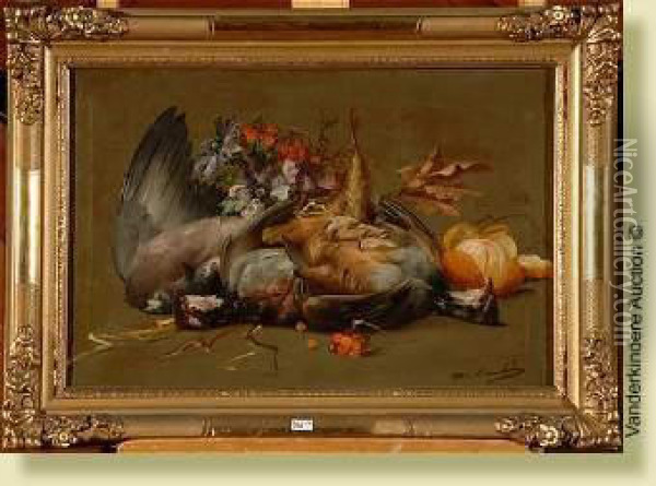 Nature Morte Au Gibier Oil Painting - Max Carlier