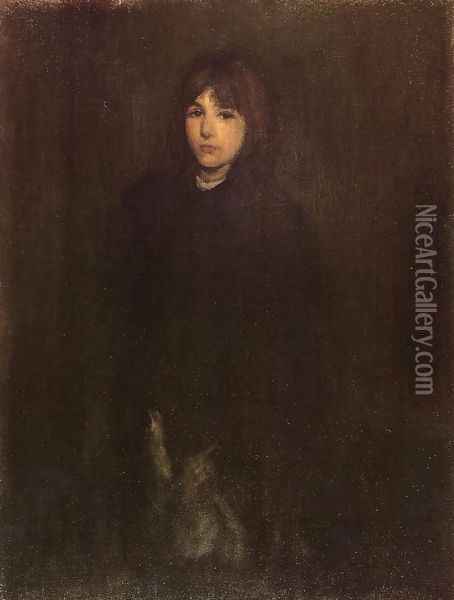 The Boy in a Cloak Oil Painting - James Abbott McNeill Whistler