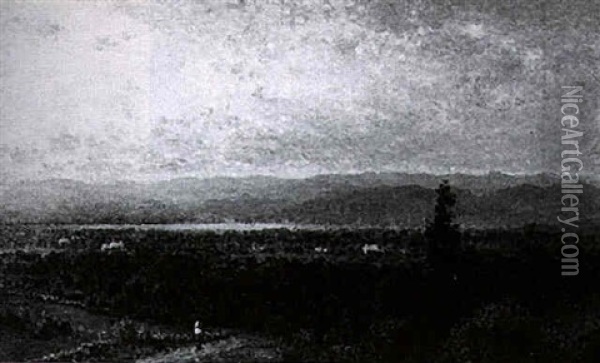View Of The Hackensack Valley Oil Painting - John Bunyan Bristol